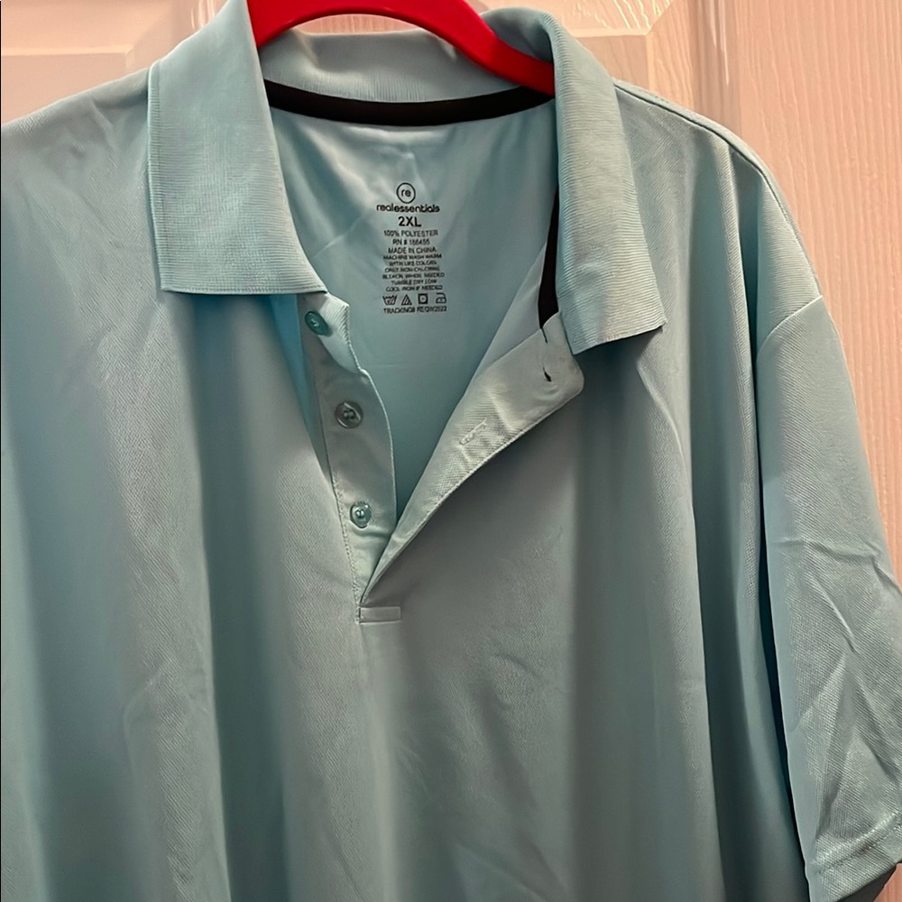 NWOT Men's Light Blue Polo Shirt